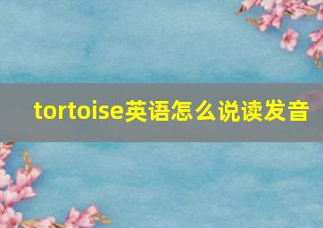 tortoise英语怎么说读发音