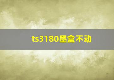 ts3180墨盒不动