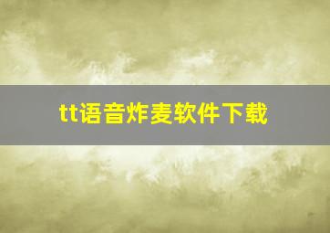 tt语音炸麦软件下载