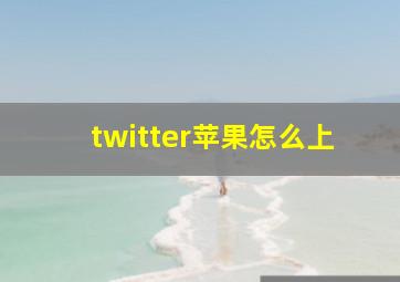 twitter苹果怎么上