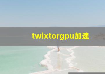 twixtorgpu加速