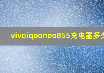 vivoiqooneo855充电器多少瓦