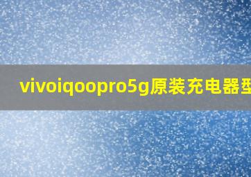 vivoiqoopro5g原装充电器型号