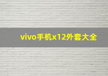 vivo手机x12外套大全