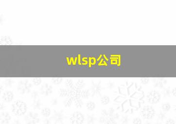 wlsp公司