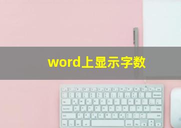 word上显示字数