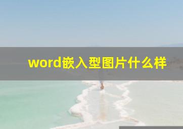 word嵌入型图片什么样