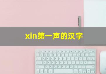 xin第一声的汉字