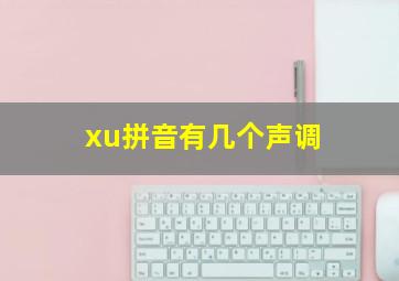 xu拼音有几个声调