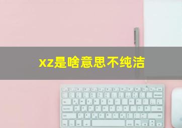 xz是啥意思不纯洁