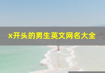 x开头的男生英文网名大全