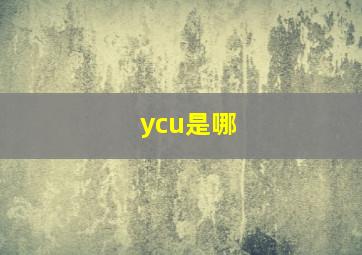 ycu是哪