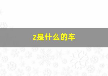 z是什么的车