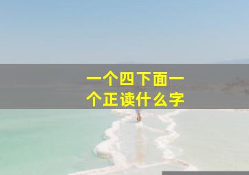 一个四下面一个正读什么字