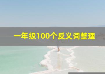 一年级100个反义词整理