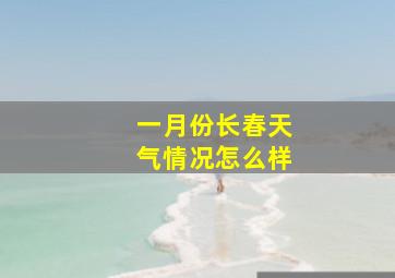 一月份长春天气情况怎么样