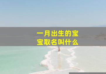 一月出生的宝宝取名叫什么