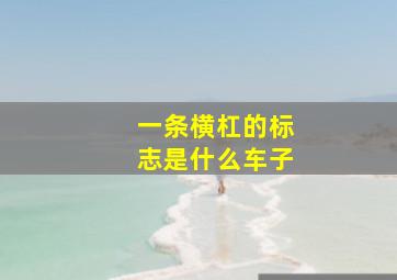 一条横杠的标志是什么车子