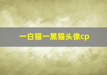 一白猫一黑猫头像cp