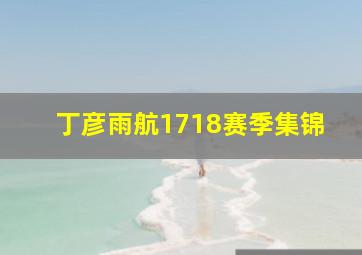 丁彦雨航1718赛季集锦