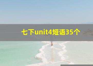 七下unit4短语35个