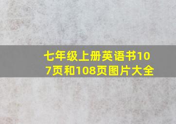 七年级上册英语书107页和108页图片大全