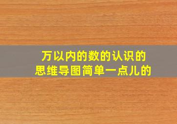 万以内的数的认识的思维导图简单一点儿的