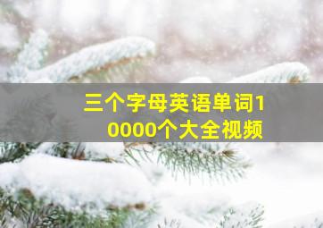 三个字母英语单词10000个大全视频