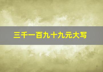 三千一百九十九元大写