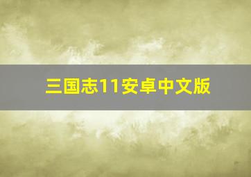 三国志11安卓中文版