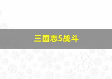 三国志5战斗