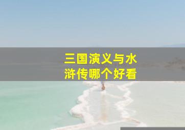 三国演义与水浒传哪个好看