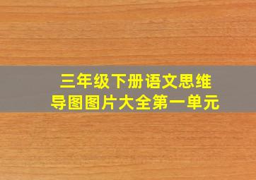 三年级下册语文思维导图图片大全第一单元