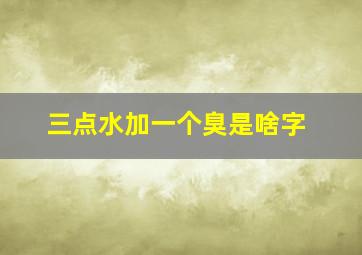 三点水加一个臭是啥字