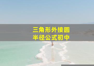 三角形外接圆半径公式初中