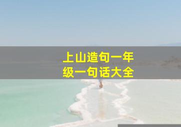 上山造句一年级一句话大全