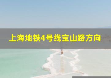 上海地铁4号线宝山路方向