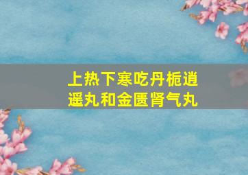 上热下寒吃丹栀逍遥丸和金匮肾气丸