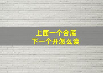 上面一个合底下一个廾怎么读