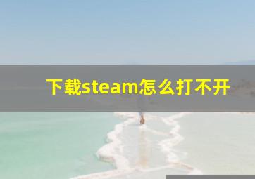 下载steam怎么打不开