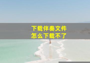 下载伴奏文件怎么下载不了