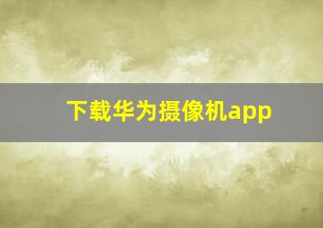 下载华为摄像机app