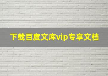 下载百度文库vip专享文档