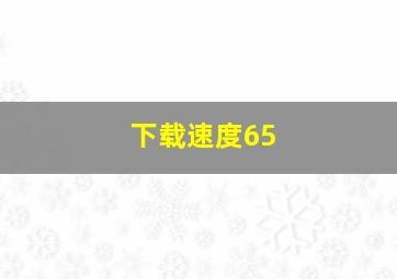 下载速度65