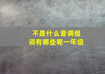 不是什么音调组词有哪些呢一年级