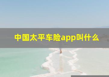 中国太平车险app叫什么