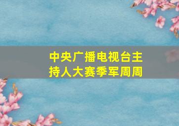 中央广播电视台主持人大赛季军周周