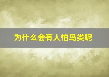 为什么会有人怕鸟类呢