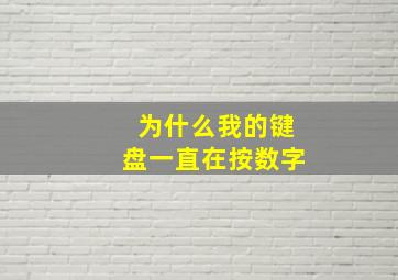 为什么我的键盘一直在按数字