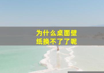 为什么桌面壁纸换不了了呢